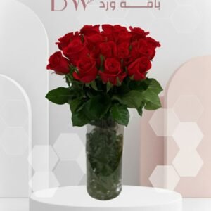 فازة ورد جوري أحمر