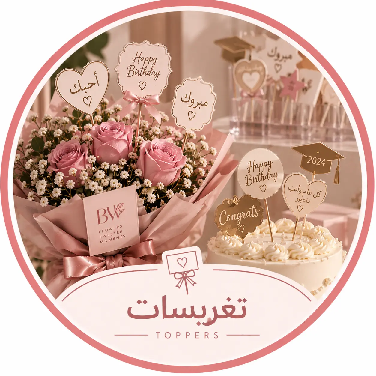 تغريسات باقة ورد